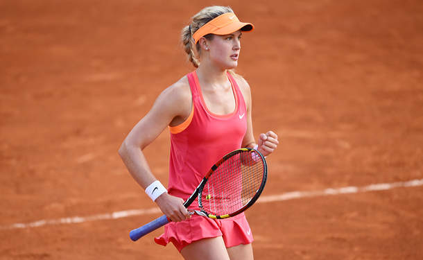 Eugenie Bouchard will play Carla Suarez Navarro next. (Matthais Hangst/Getty Images)